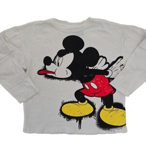 Zara Disney's Mickey Mouse Toddler White Crew Neck,‎ Size: 6 (116 cm)